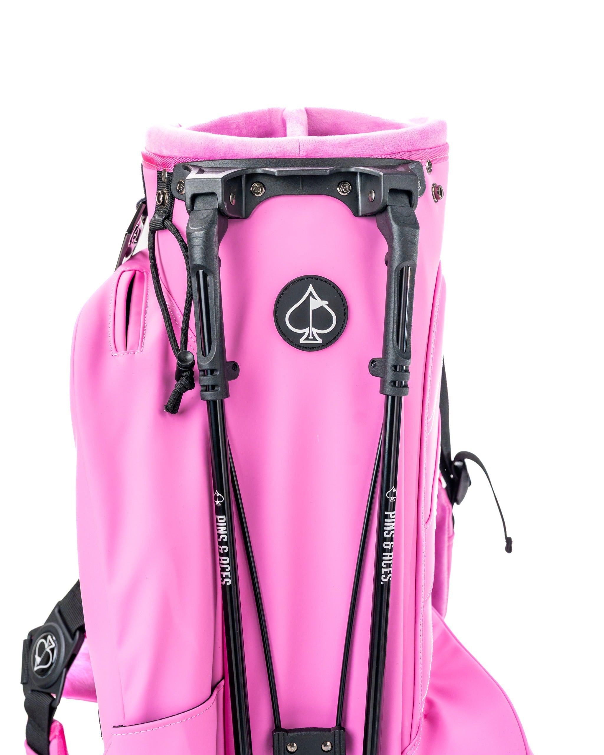 Bright pink Player Preferred™ Golf Bag featuring a sleek design and durable straps, perfect for stylish golfers.