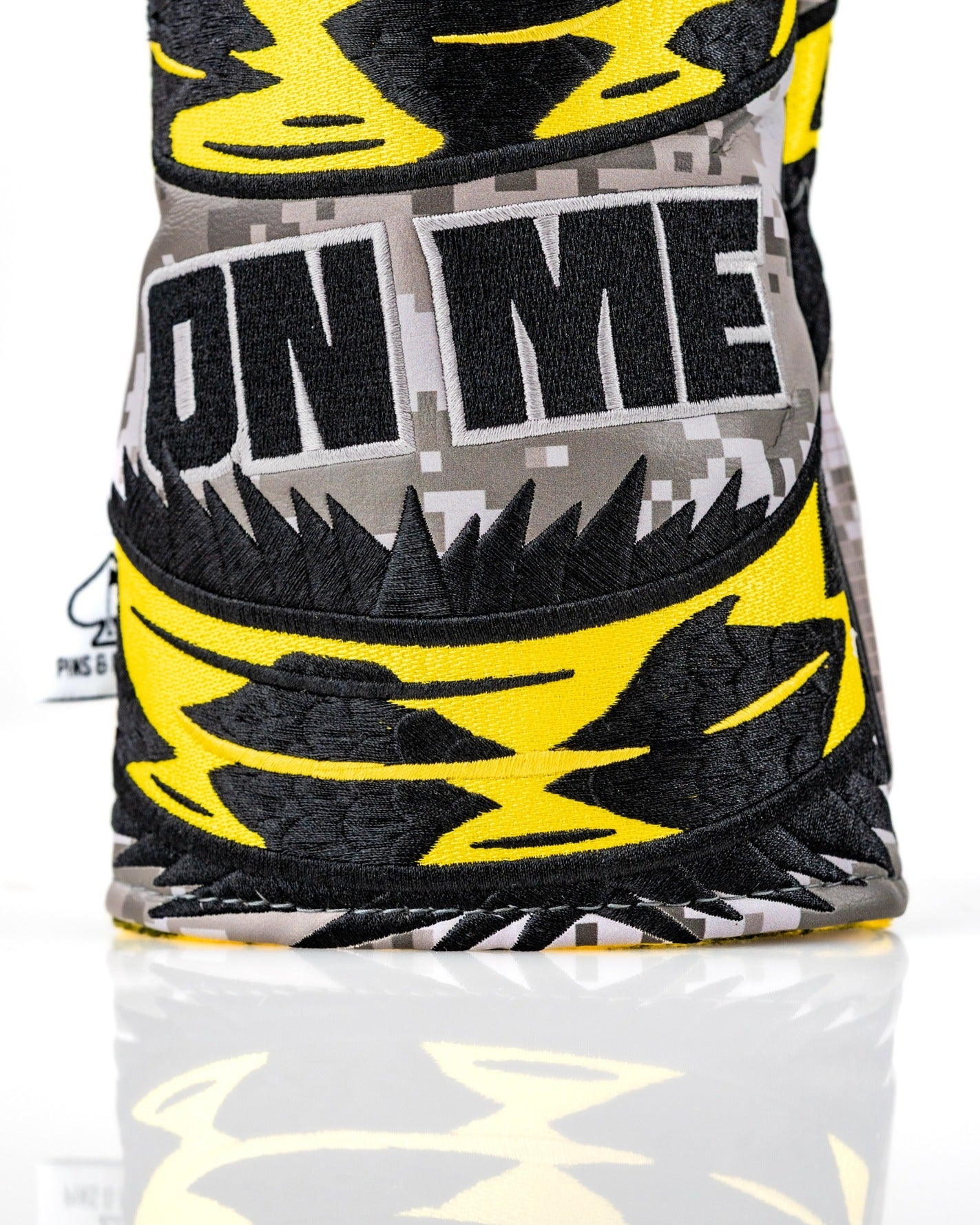 Bold "Don't Tread On Me 2.0" driver cover featuring striking yellow and black design with camouflage accents.
