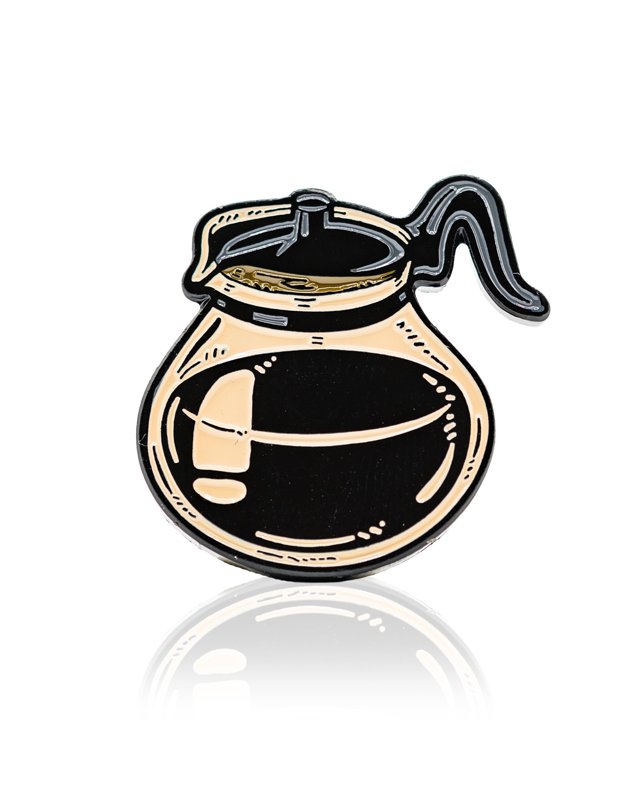 Coffee pot ball marker featuring a detailed design, perfect for golfers who enjoy a bold style on the course.