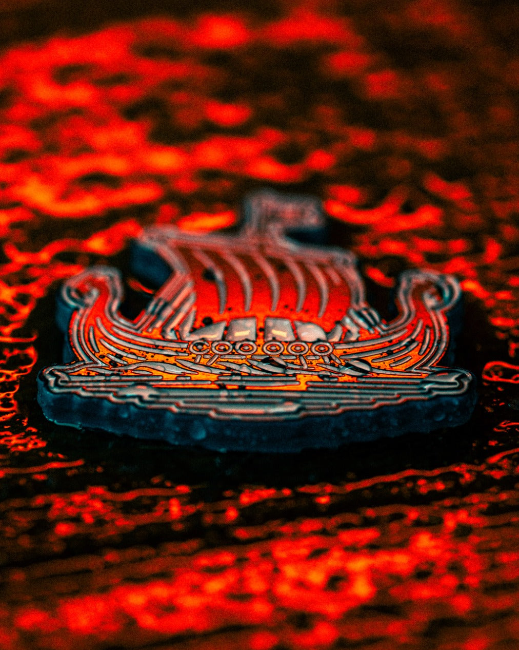 Mystery box featuring a detailed Viking ship design, perfect for golf enthusiasts seeking unique accessories.