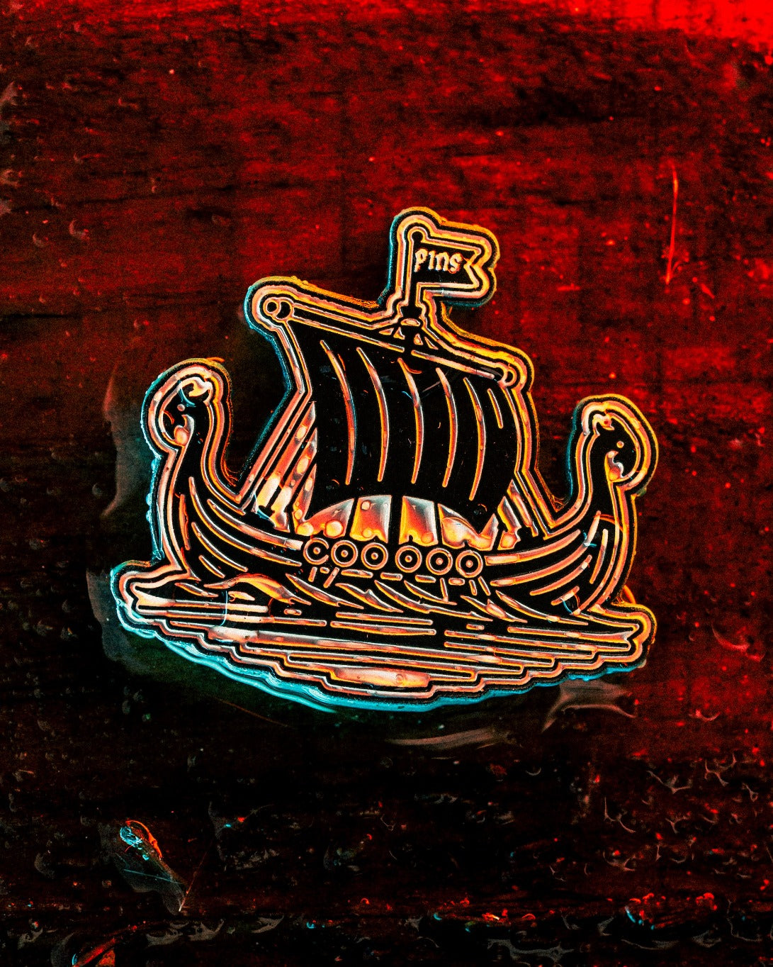 Mystery box featuring a bold Viking ship design, perfect for golf enthusiasts looking for unique accessories.