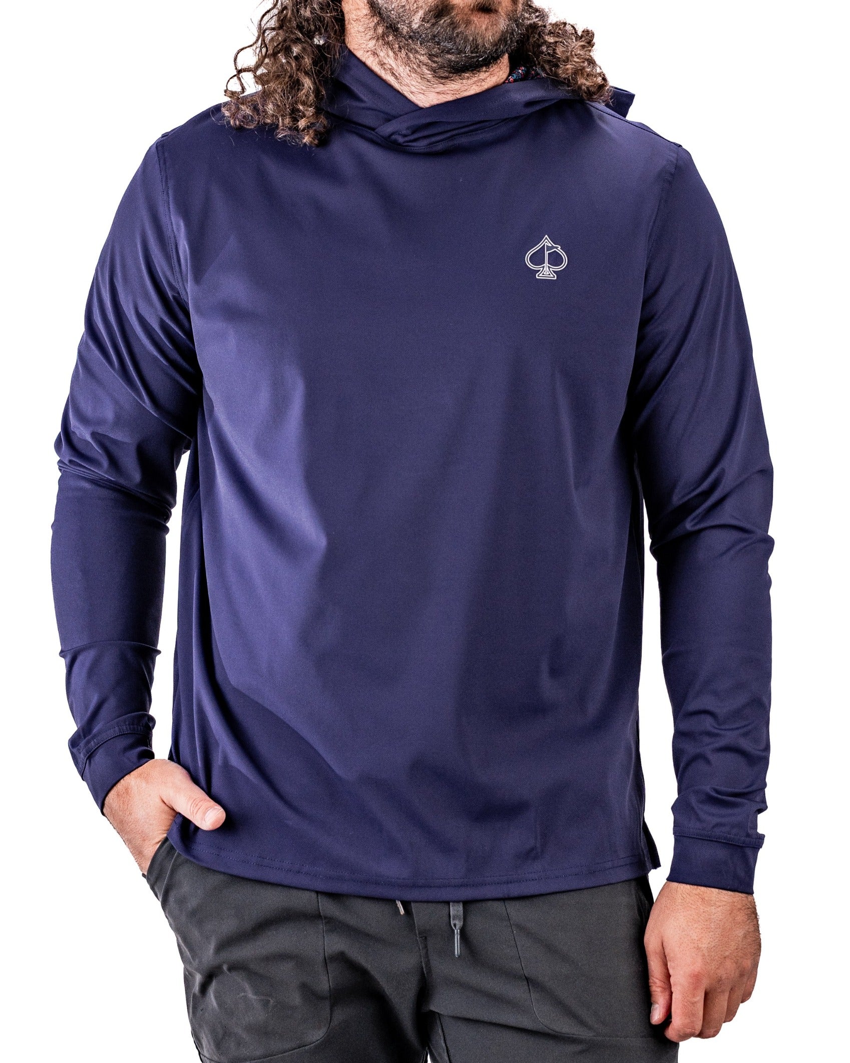 Bold Performance Golf Hoodie | Lavender Flower Power | Lightweight