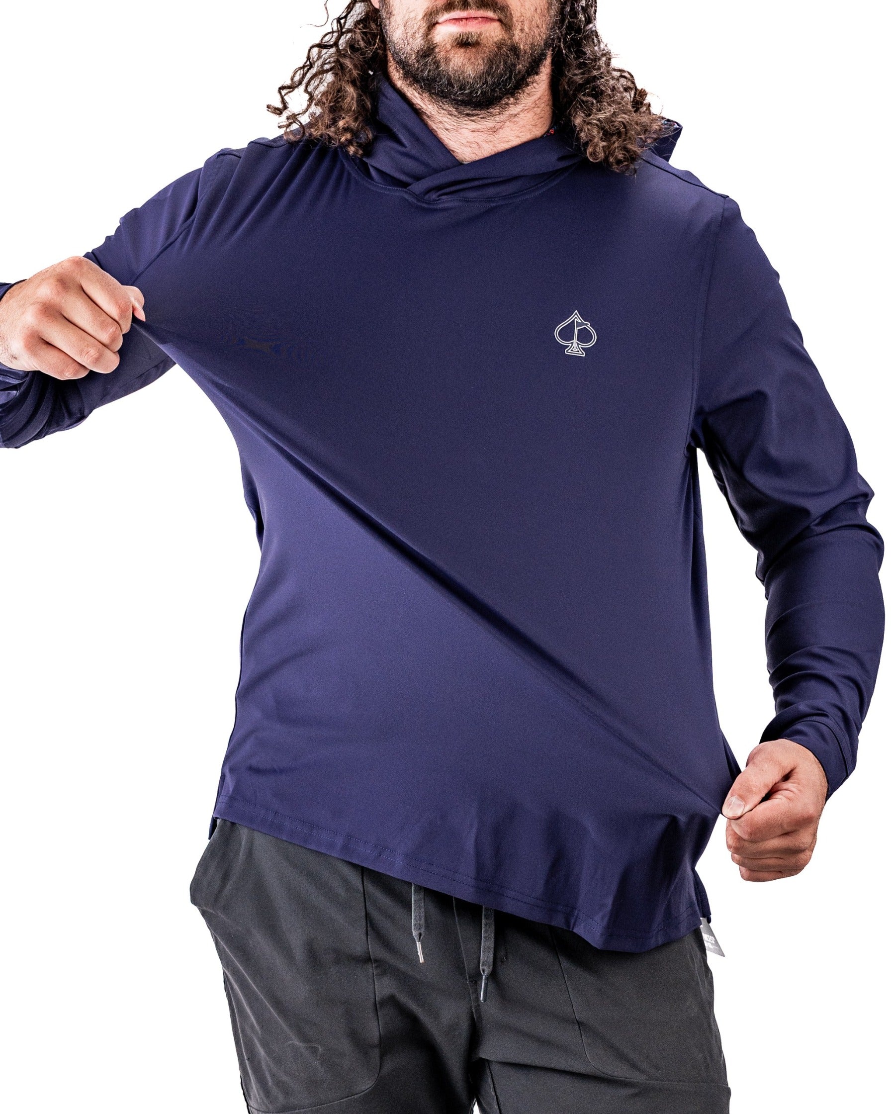 Lavender Performance Golf Hoodie featuring a stylish design and a relaxed fit, perfect for golfers seeking comfort and style.