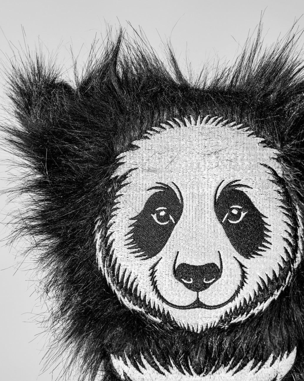 Panda driver cover featuring a detailed panda face design and fluffy ears, perfect for adding personality to your golf bag.