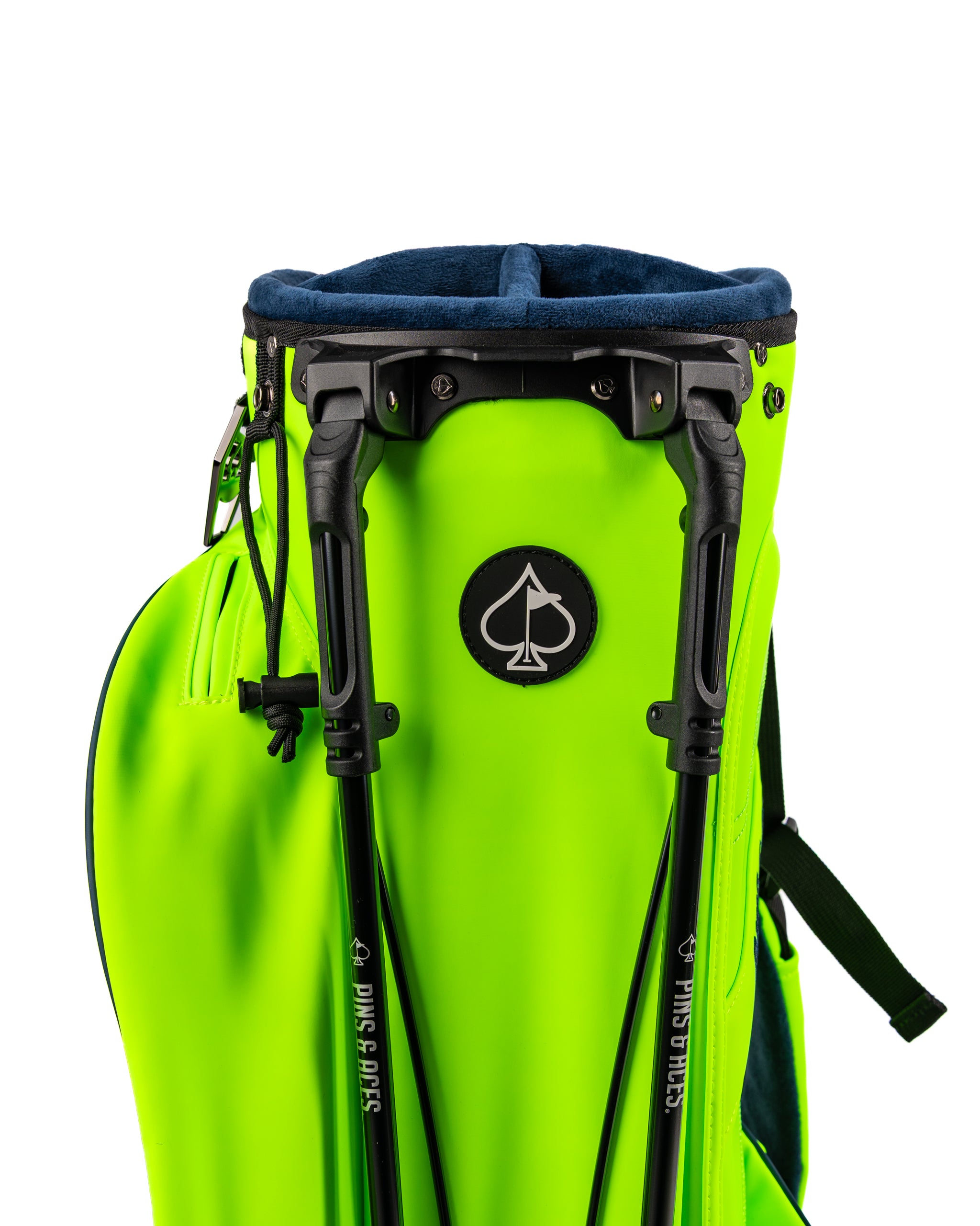 Bright electric tide golf bag featuring a bold design, dual straps, and a spacious top for easy club access.
