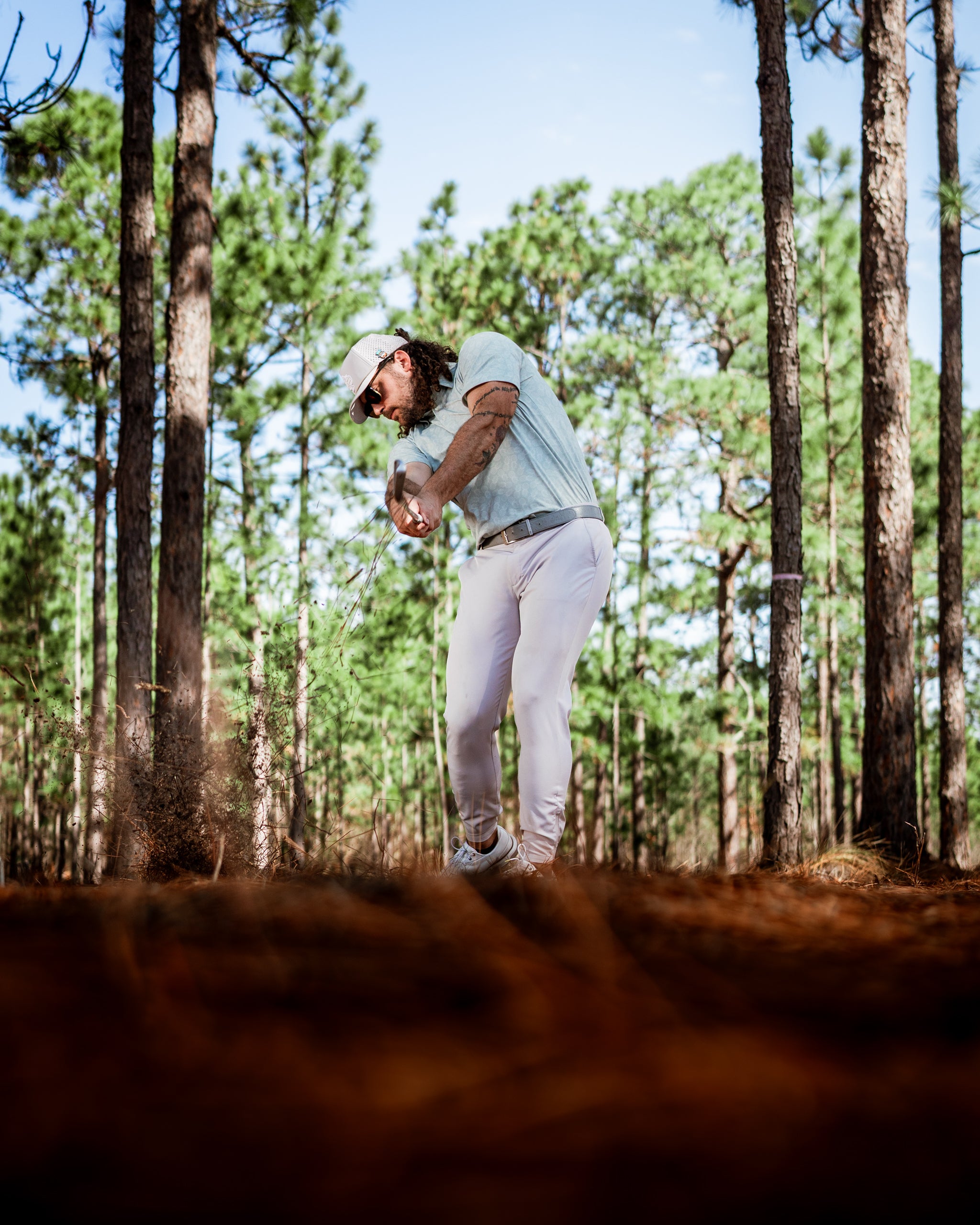 Bold Pineapples Golf Polo | Superior Breathability, SPF 45+