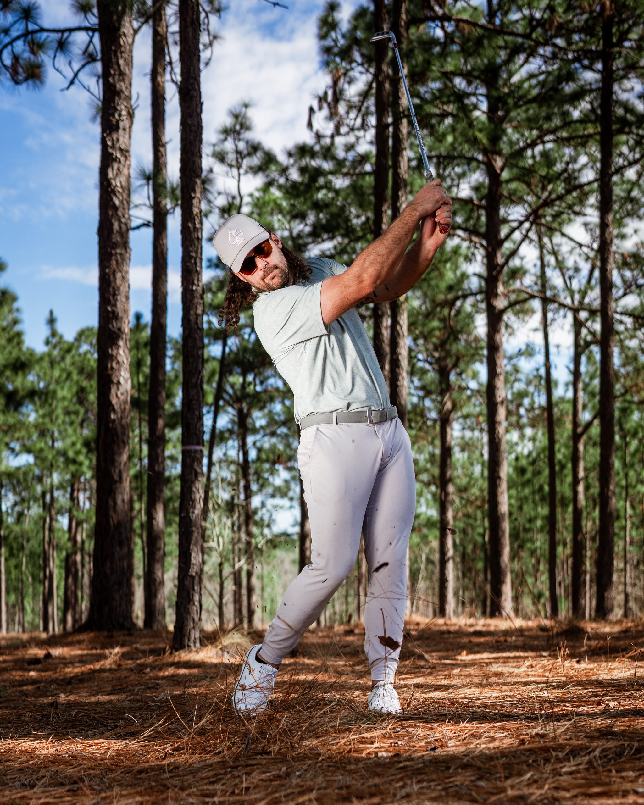Bold Pineapples Golf Polo | Superior Breathability, SPF 45+