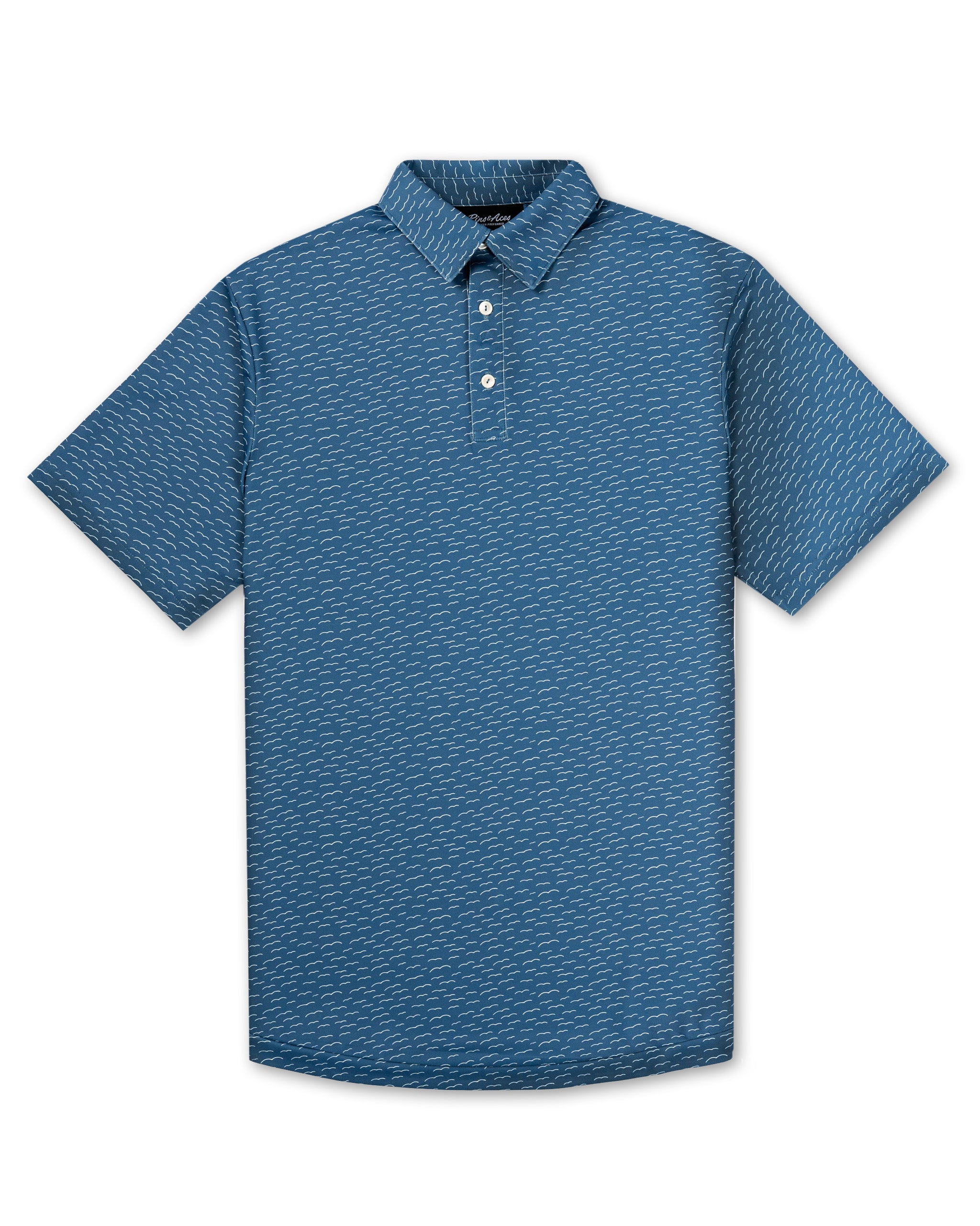 Slate Mosaic Golf Polo | Bold Style | Superior Breathability | SPF
