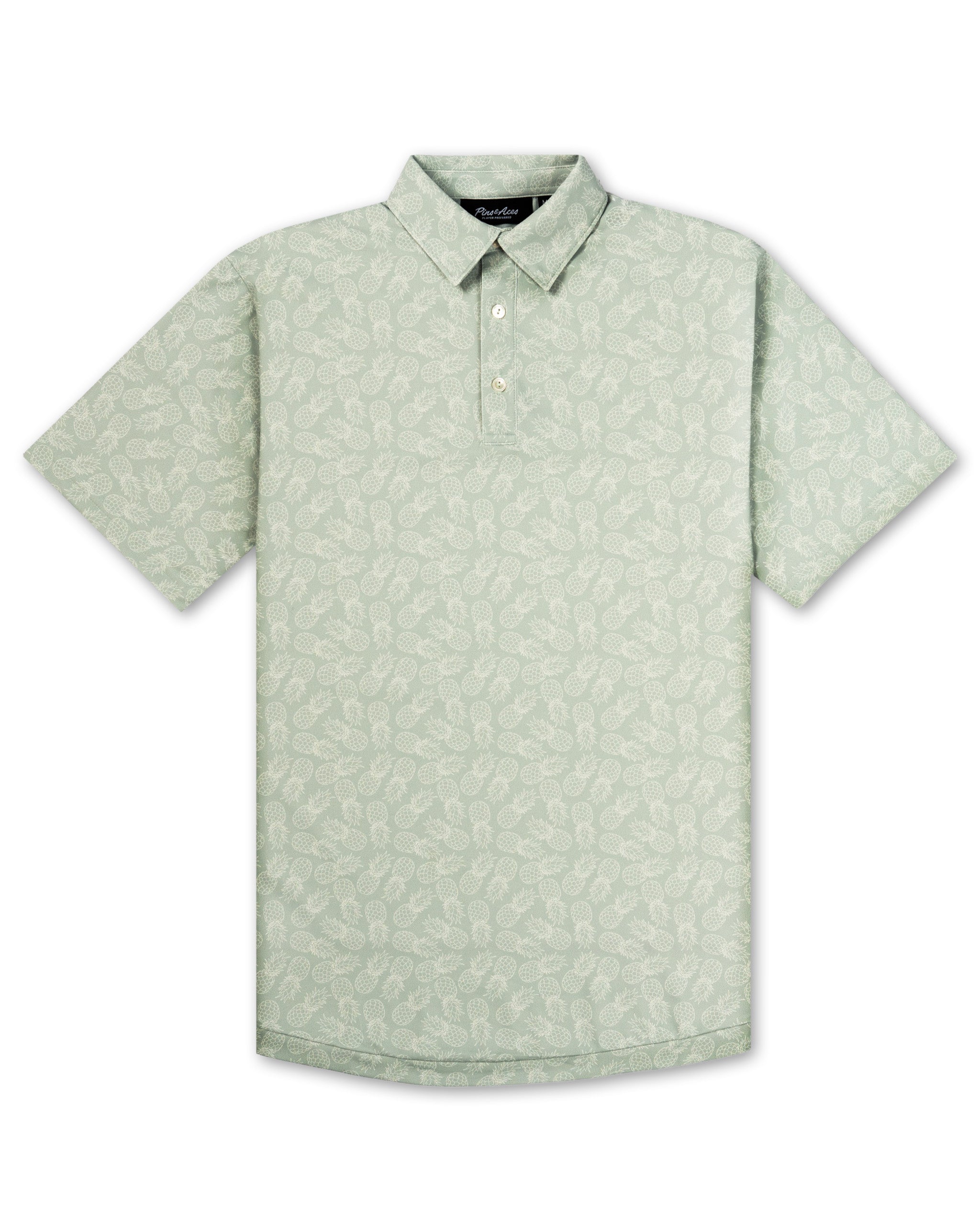 Bold Pineapples Golf Polo | Superior Breathability, SPF 45+