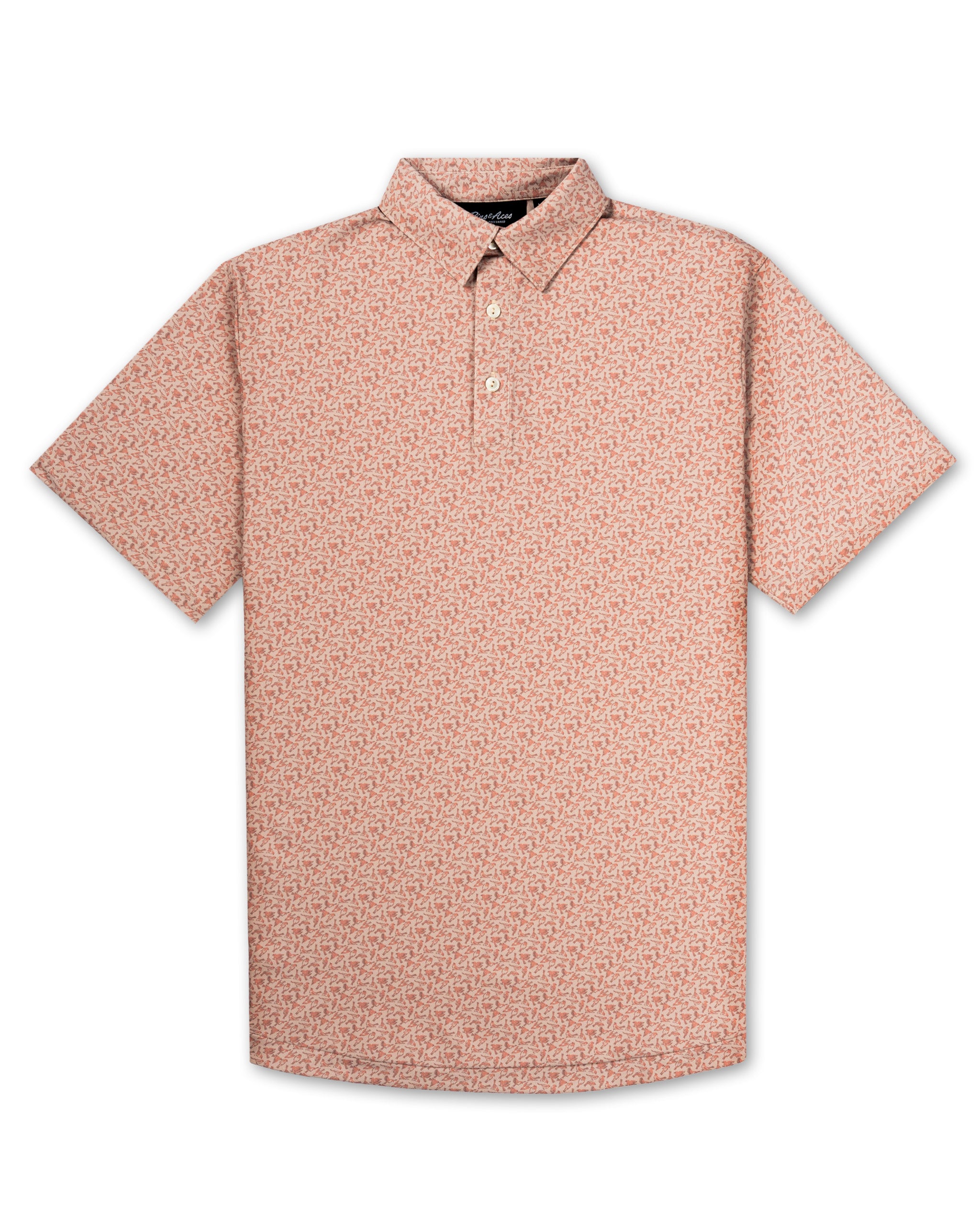 Bold Pineapples Golf Polo | Superior Breathability, SPF 45+