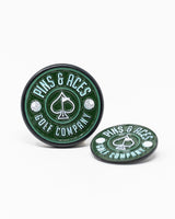 Pop Out Medallion Ball Marker - Green