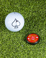 Pop Out Medallion Ball Marker - Red