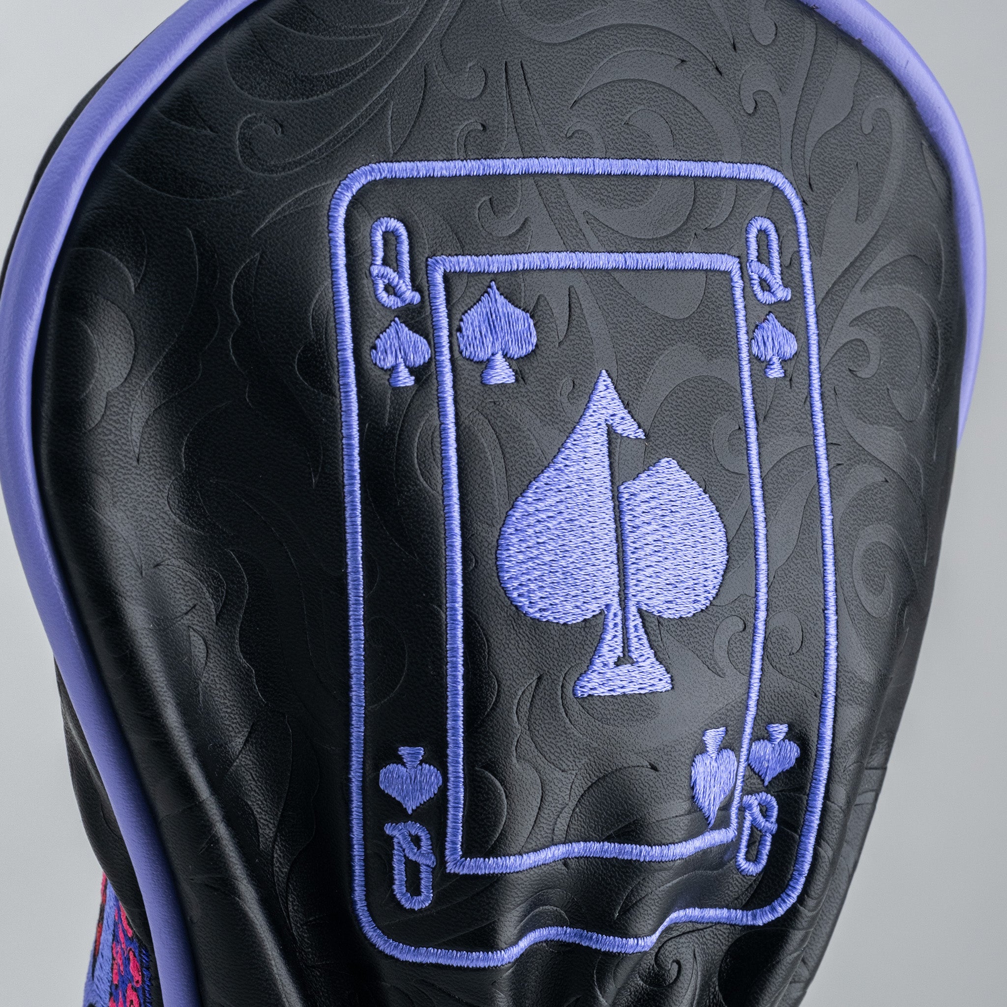Bold Royal Flush Headcover Set | Unique Synthetic Leather | Pins