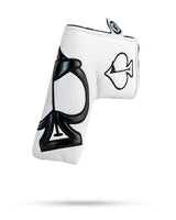 Embossed Spade Blade Putter Cover - White