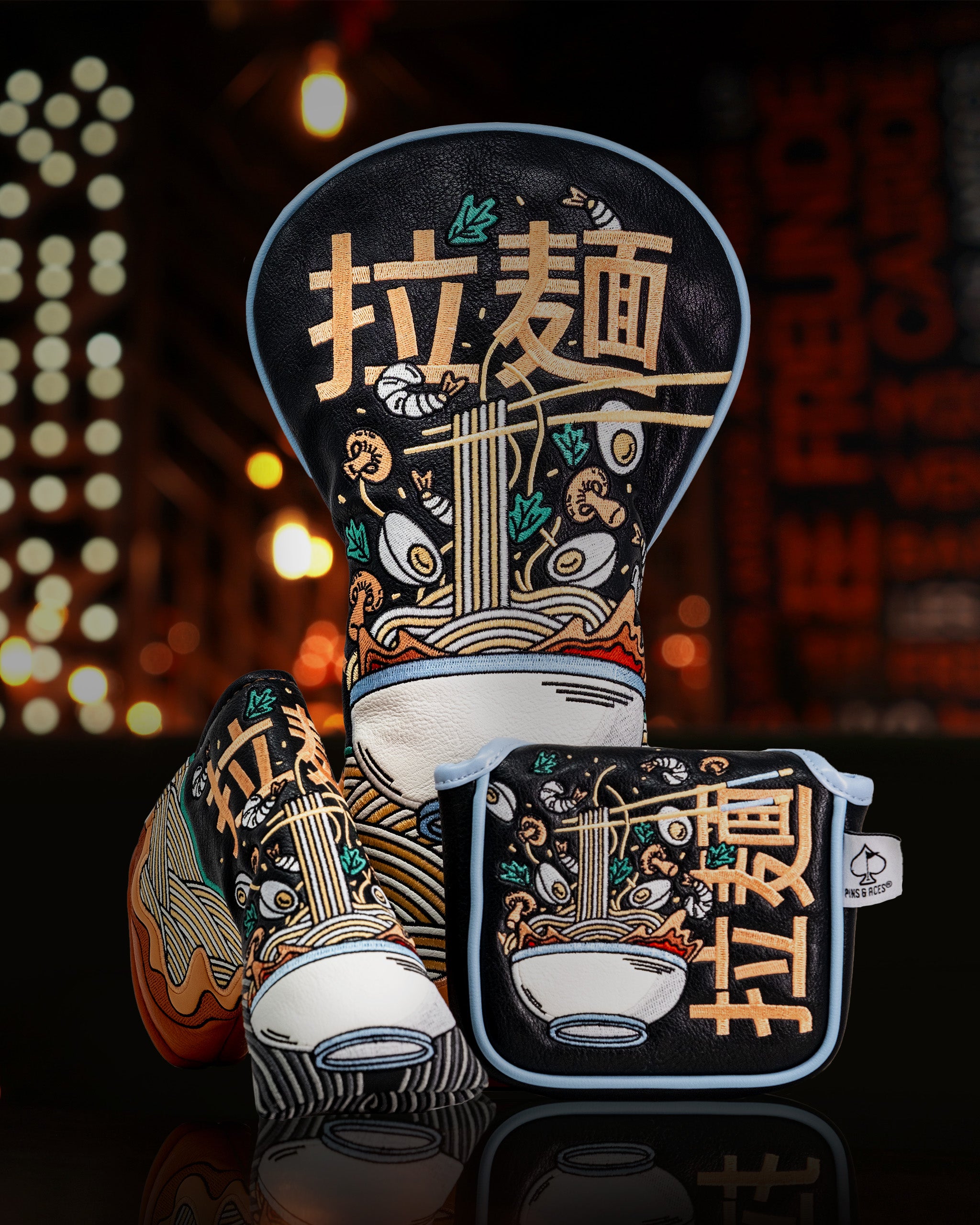 Mallet Putter Cover | Ramen | Hand Sewn | Synthetic Leather