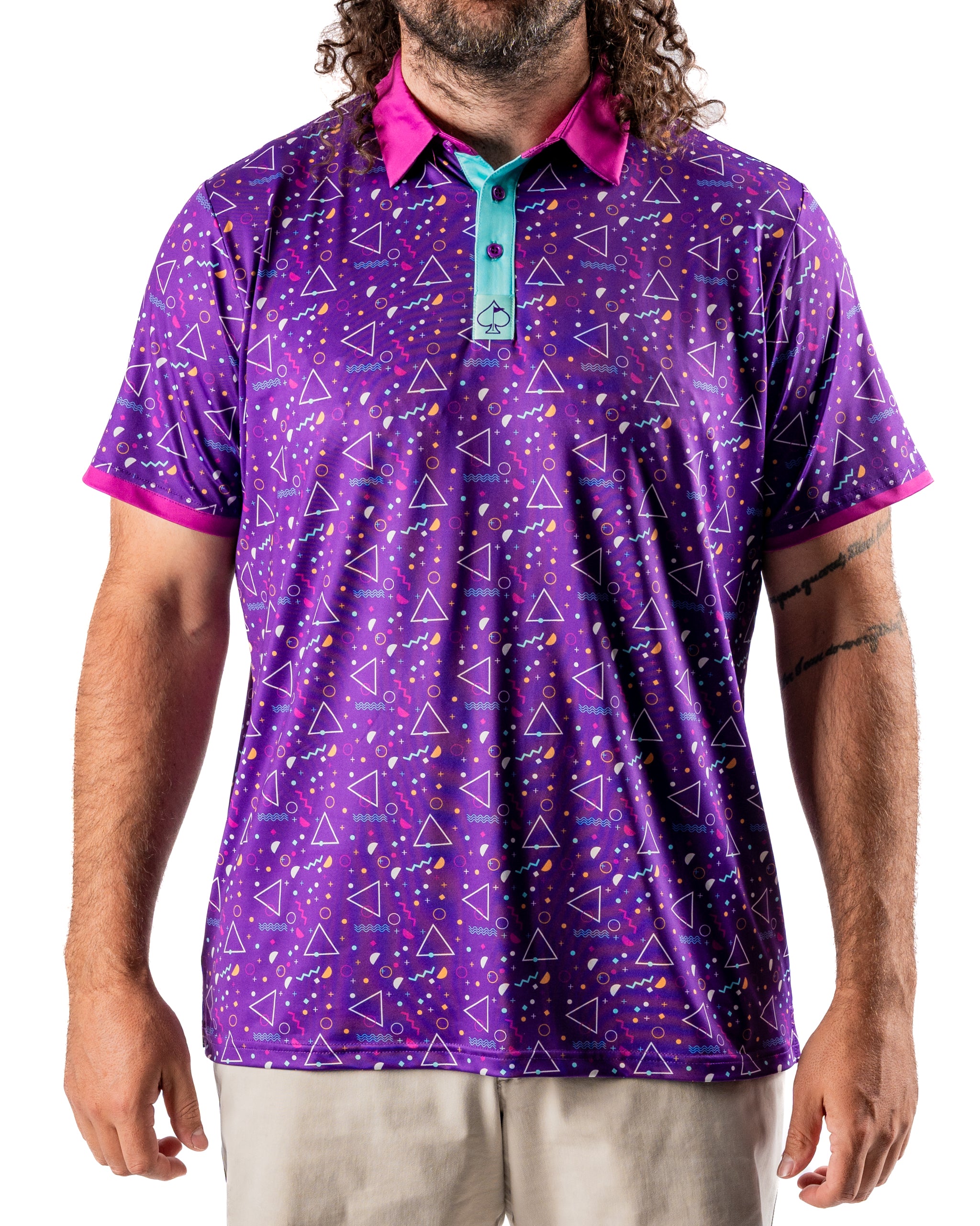 Pins & Aces Eighties Arcade Polo - Athletic Fit | Superior