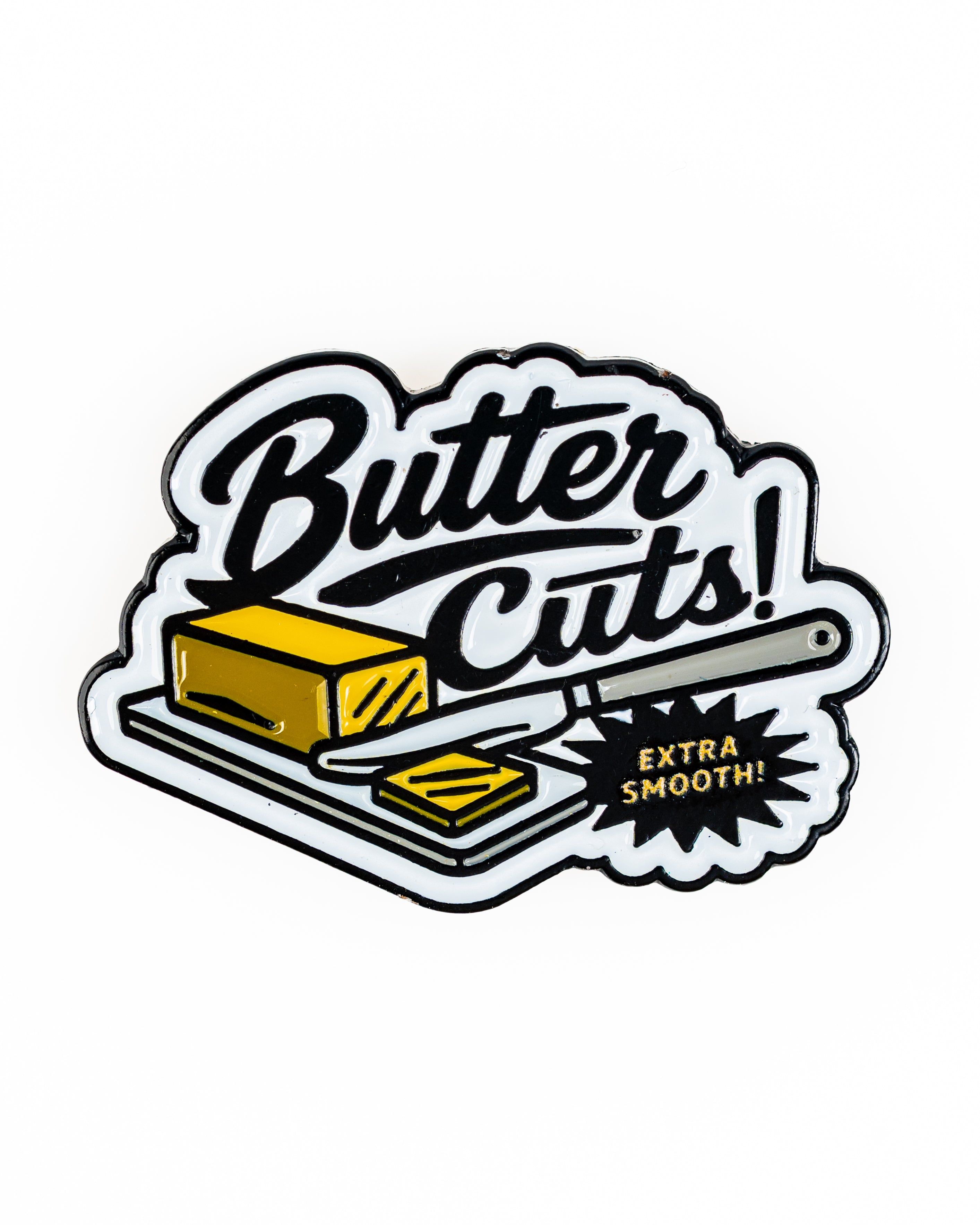 Perforated Rope Hat featuring a playful "Butter Cuts" graphic with a butter block and knife, ideal for stylish golfers.