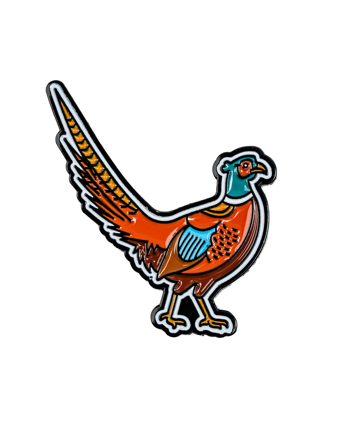 Perforated rope hat featuring a colorful pheasant design, perfect for stylish golfers seeking unique accessories.