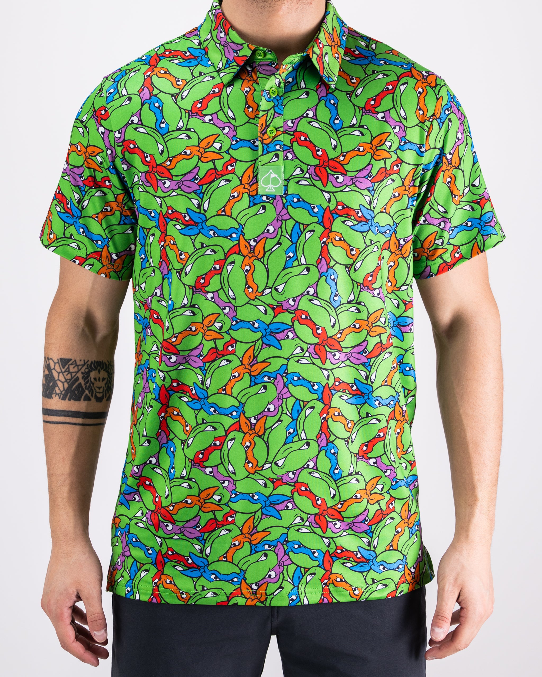 Men's Golf Polo TMNT Mean Green Polo - Main Image