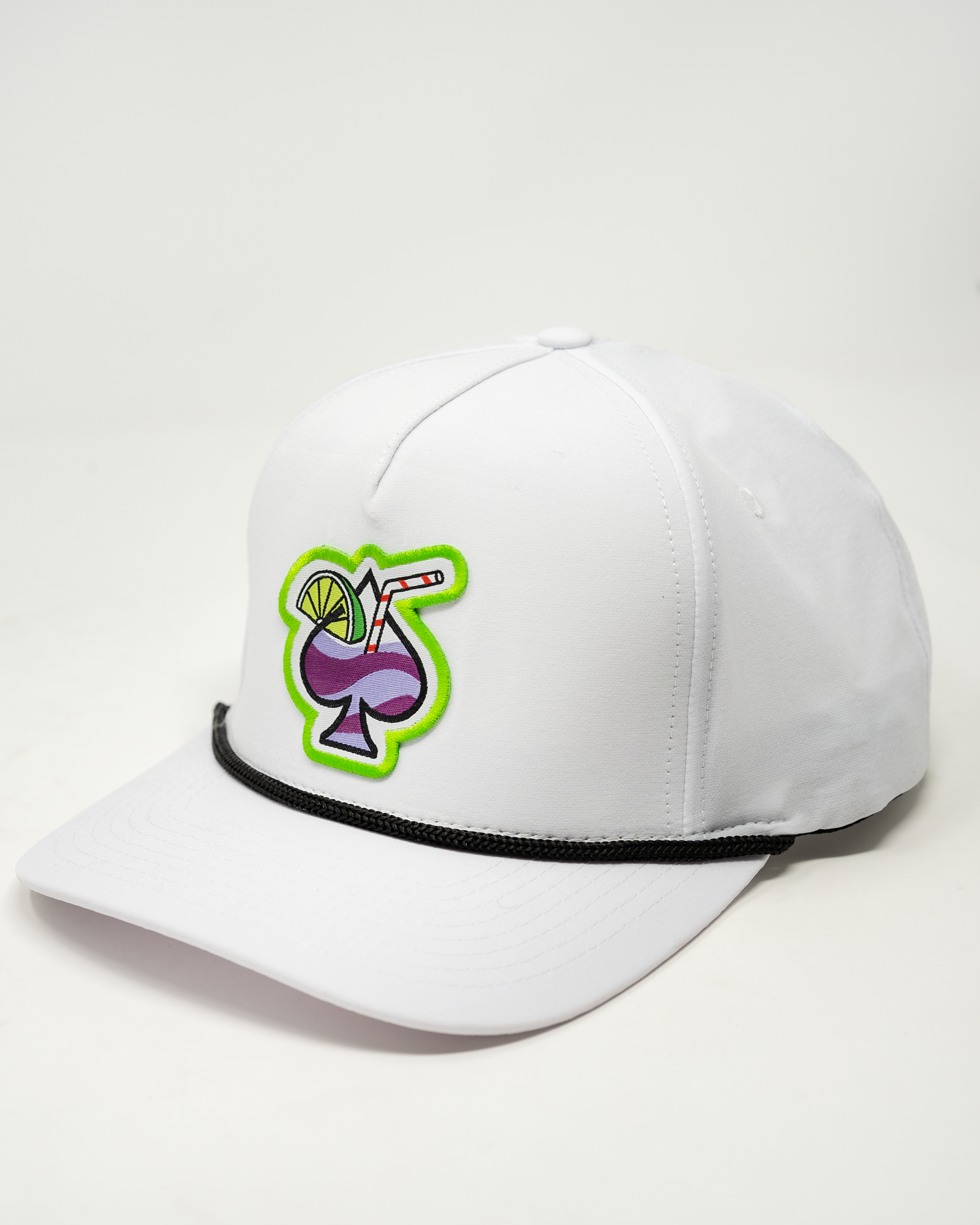 Transfusion White Snapback Rope Hat