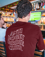 Anti Bogey Birdie Club Tee - Merlot