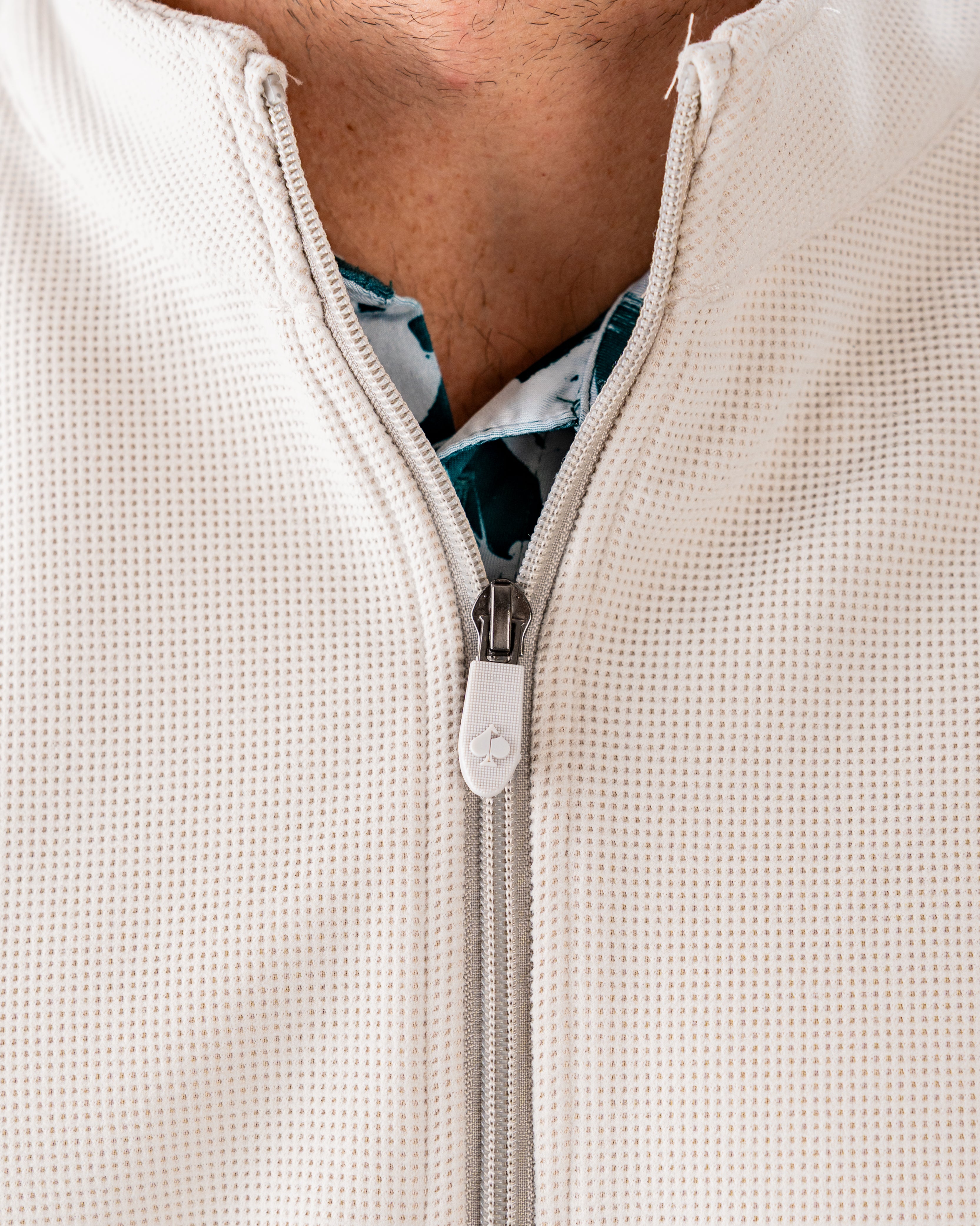 Player Preferred™ Waffle Grid Pullover - Ivory