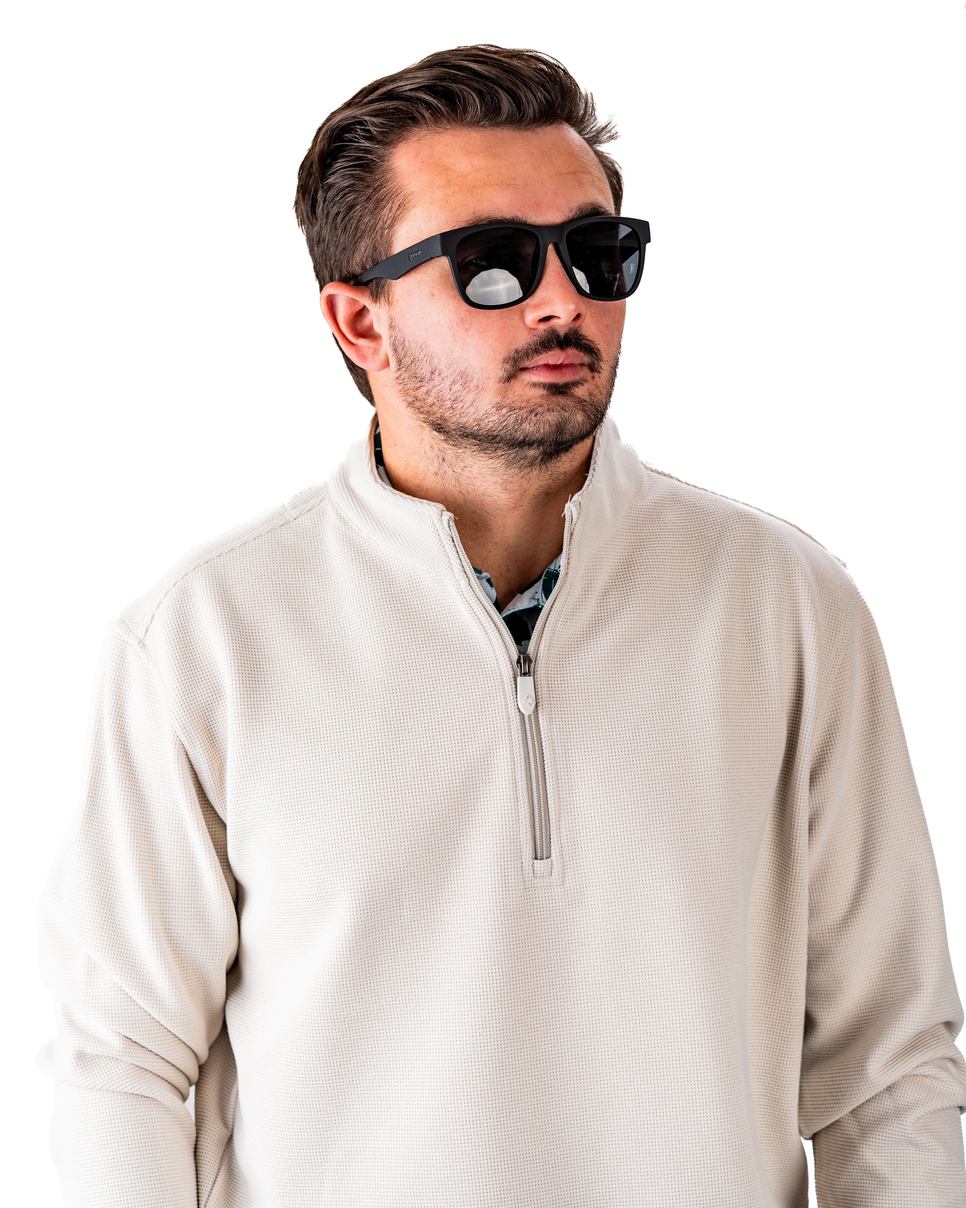 Player Preferred™ Waffle Grid Pullover - Ivory