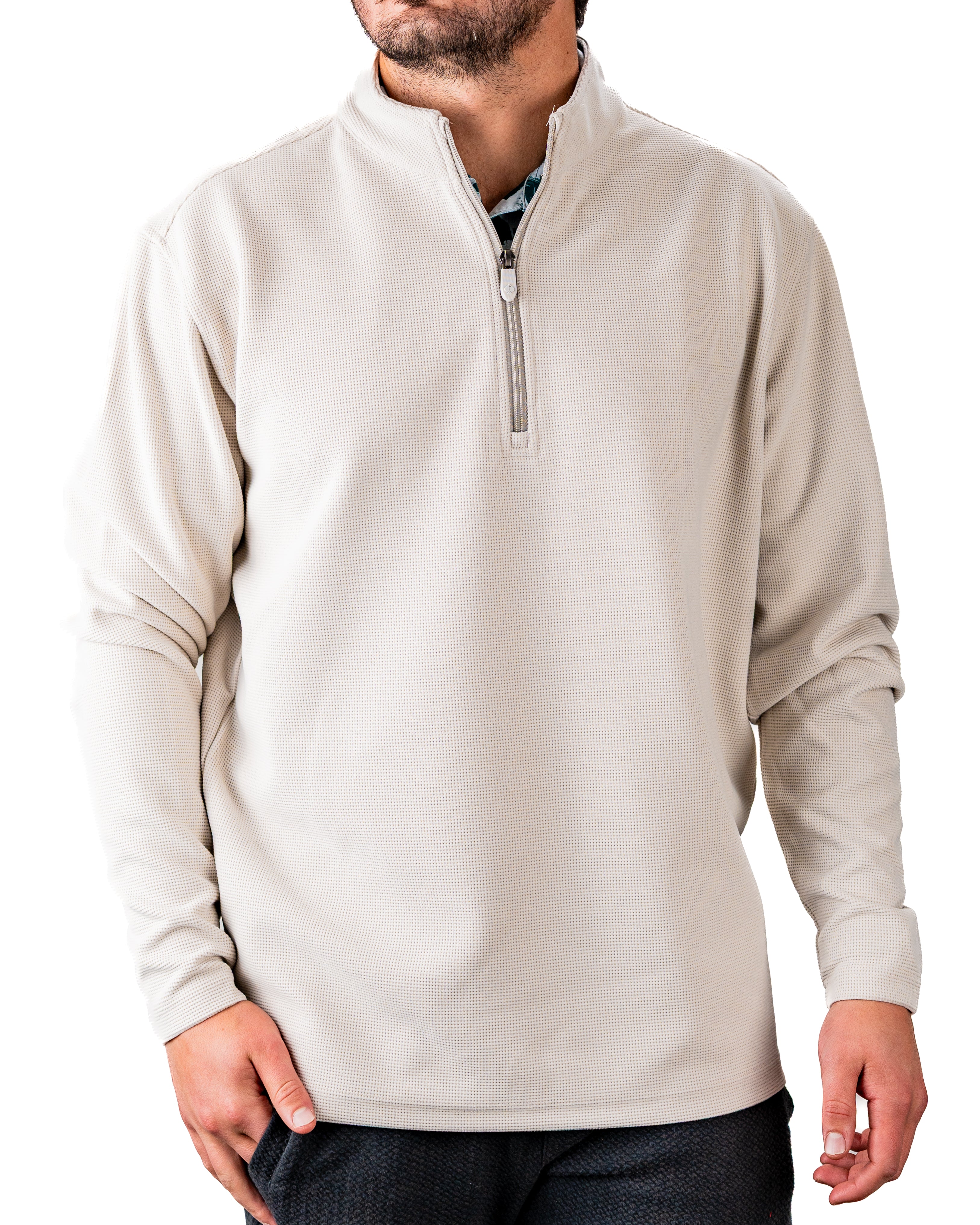 Player Preferred™ Waffle Grid Pullover - Ivory