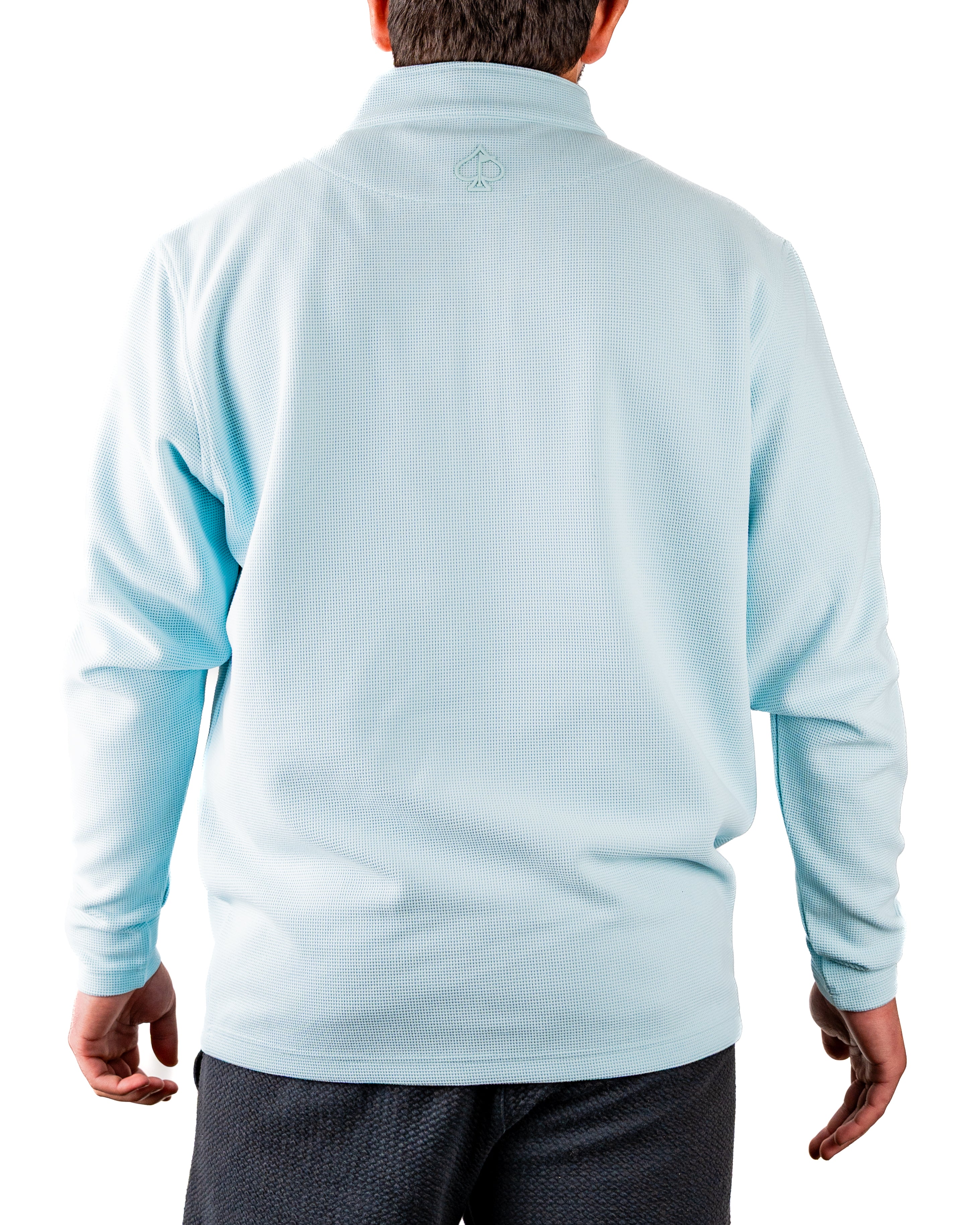 Player Preferred™ Waffle Grid Pullover - Ice Blue