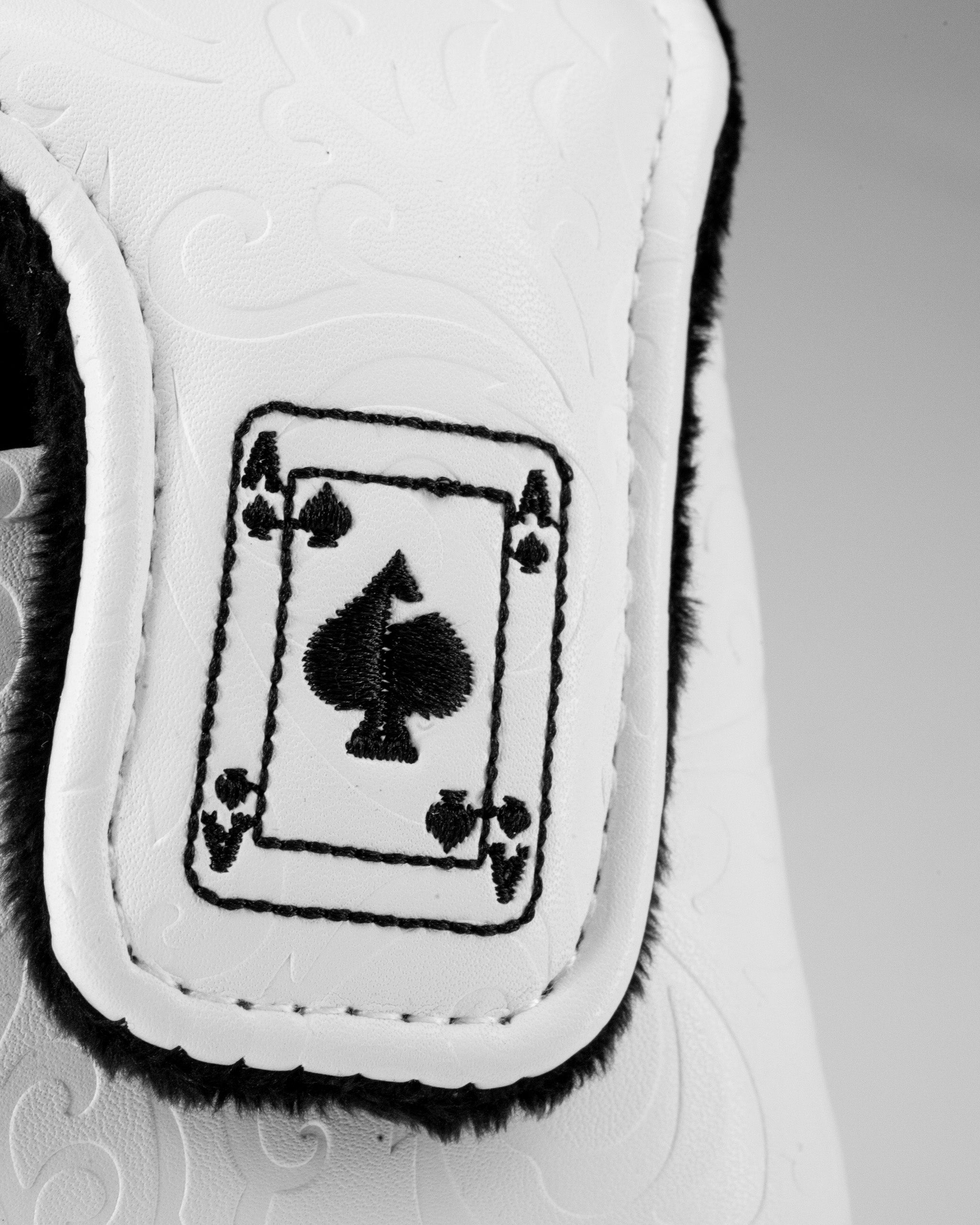 White Out Ace of Spades - Center Shaft Mallet Putter Cover