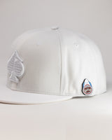 Snapback Spade Hat - White