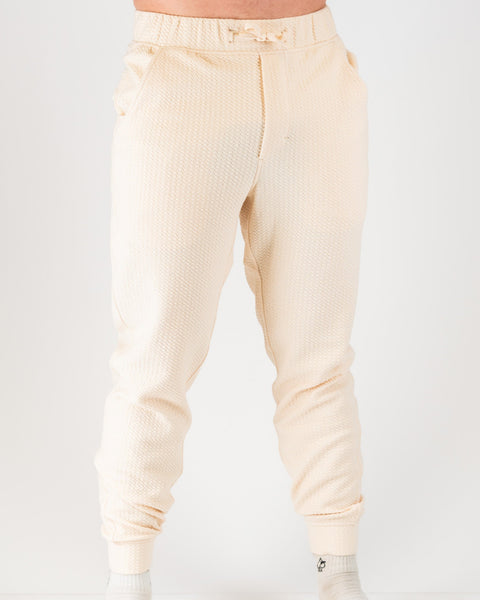 Player Preferred™ Waffle Knit Jogger | Cream | Lightweight Cotton