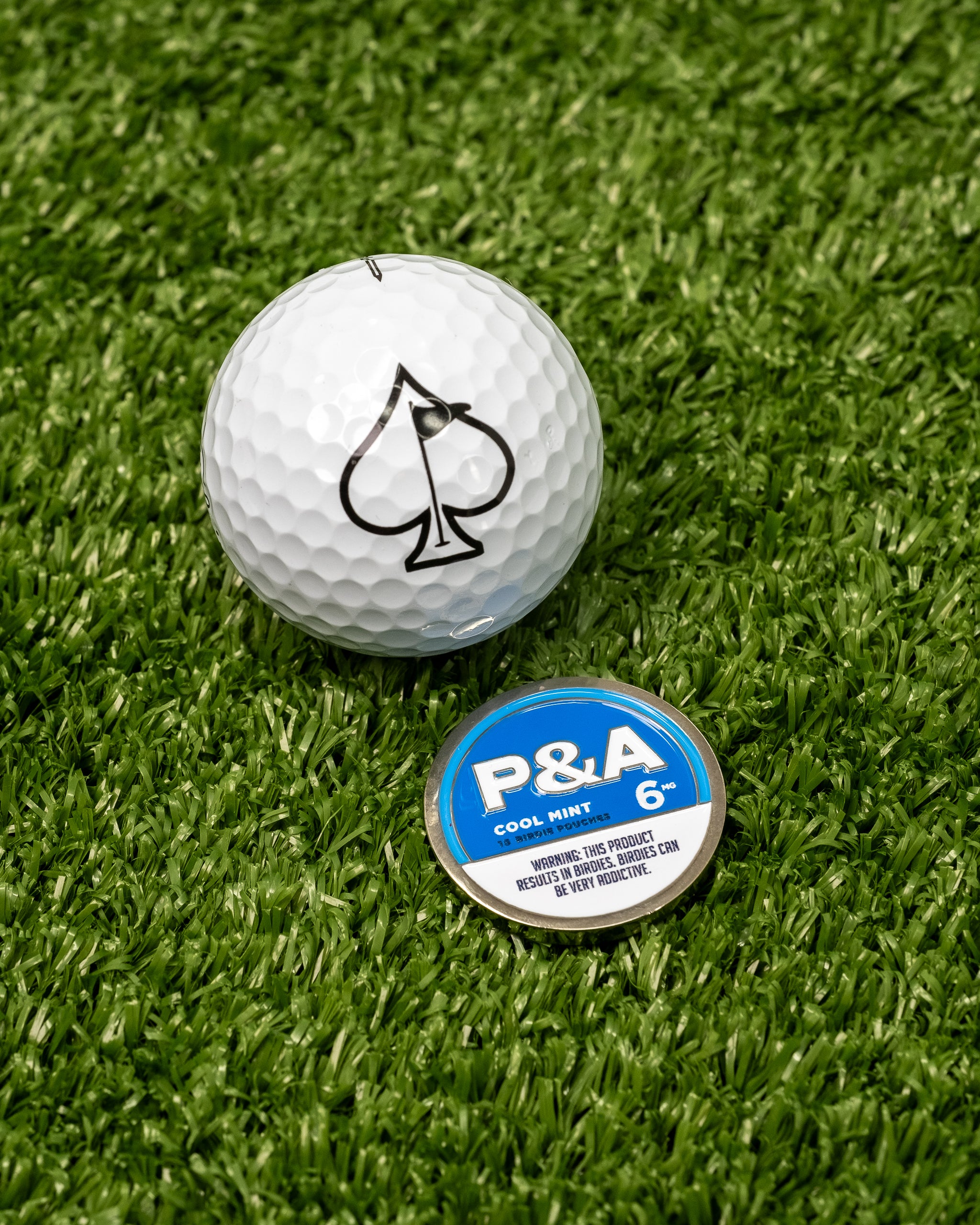 Pins & Aces 6 Milly Cool Mint Ball Marker - Bring Swag to Your Game