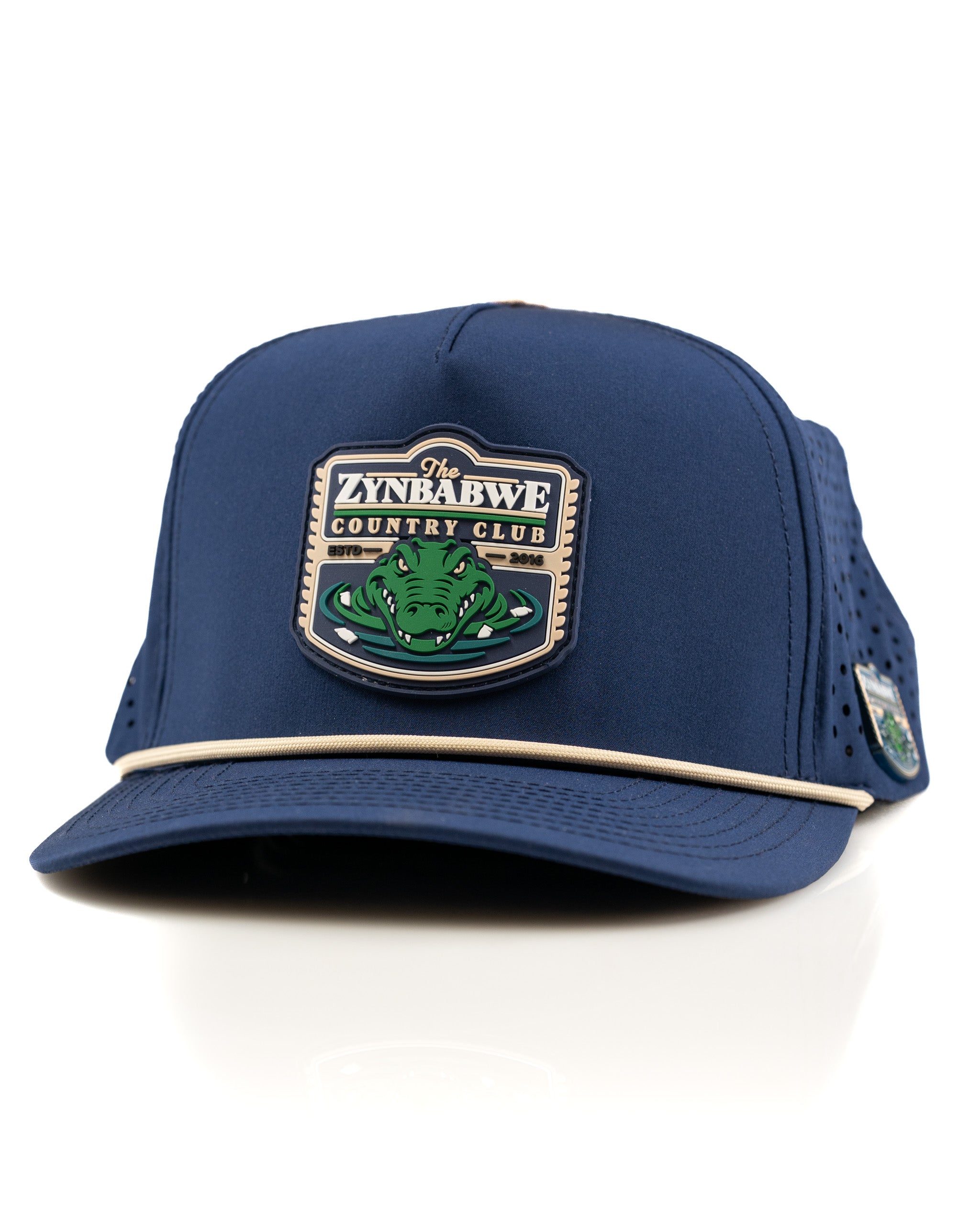 Zynbabwe Country Club Navy - Perforated Rope Hat | Stylish Golf