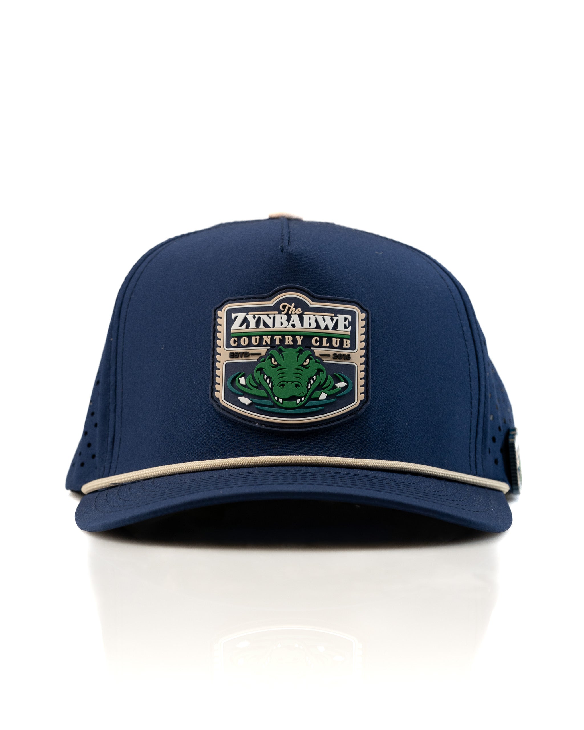 Zynbabwe Country Club Navy - Perforated Rope Hat | Stylish Golf