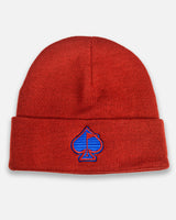 Pins Spade Beanie - Crimson