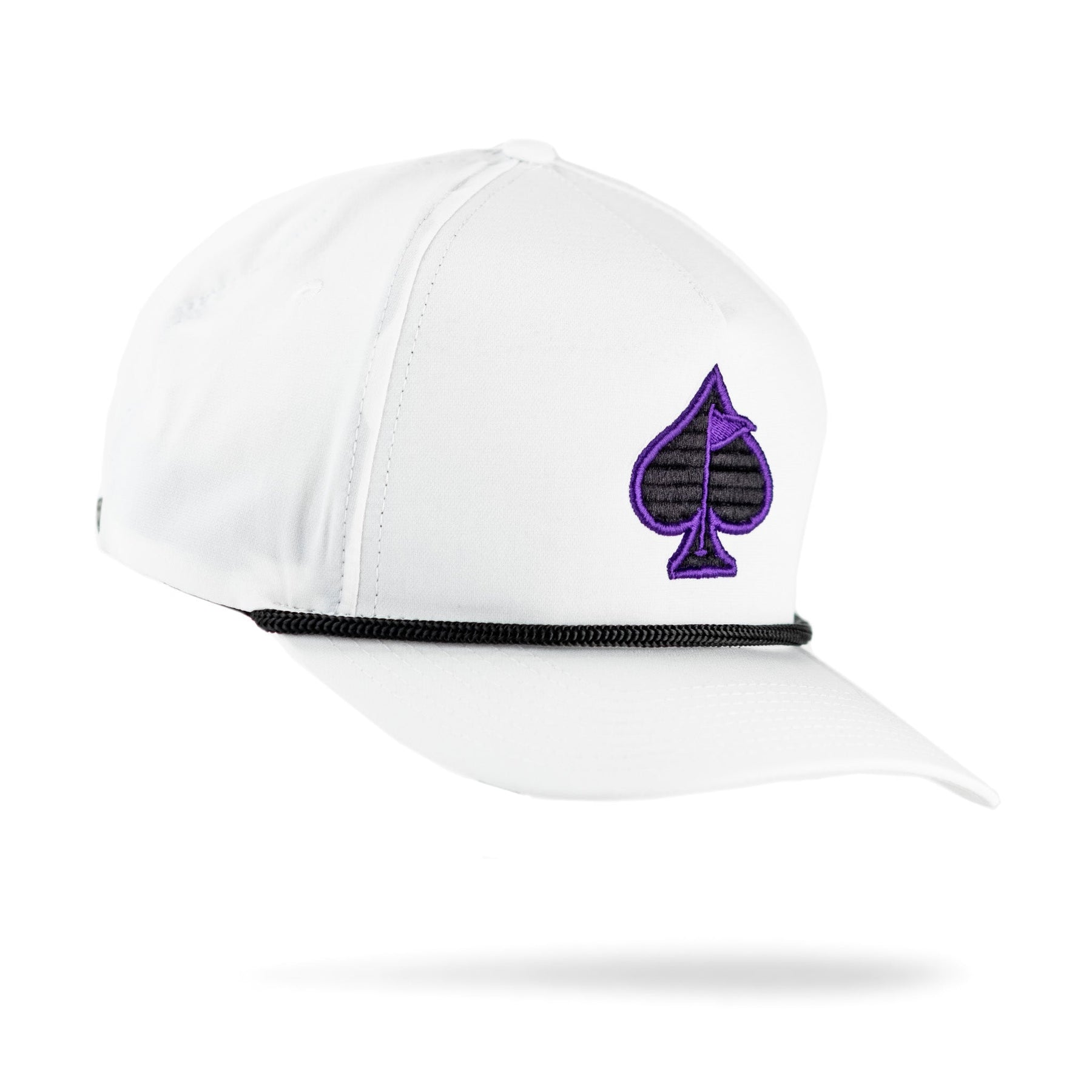 Spade Rope Hat - White/Purple