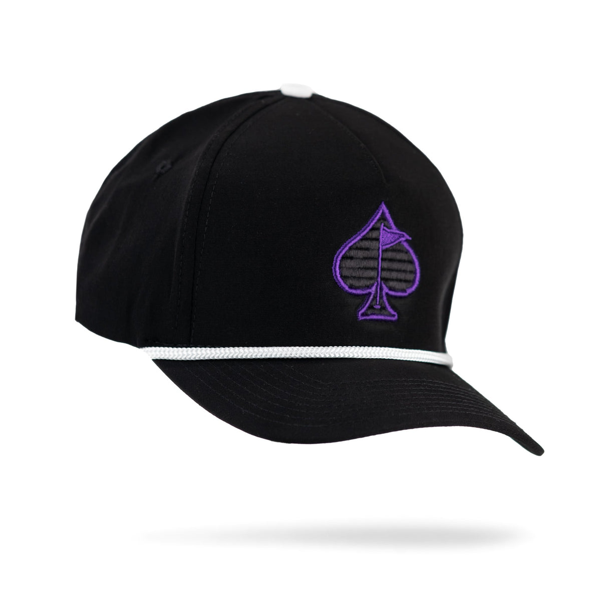 Spade Rope Hat - Black/Purple