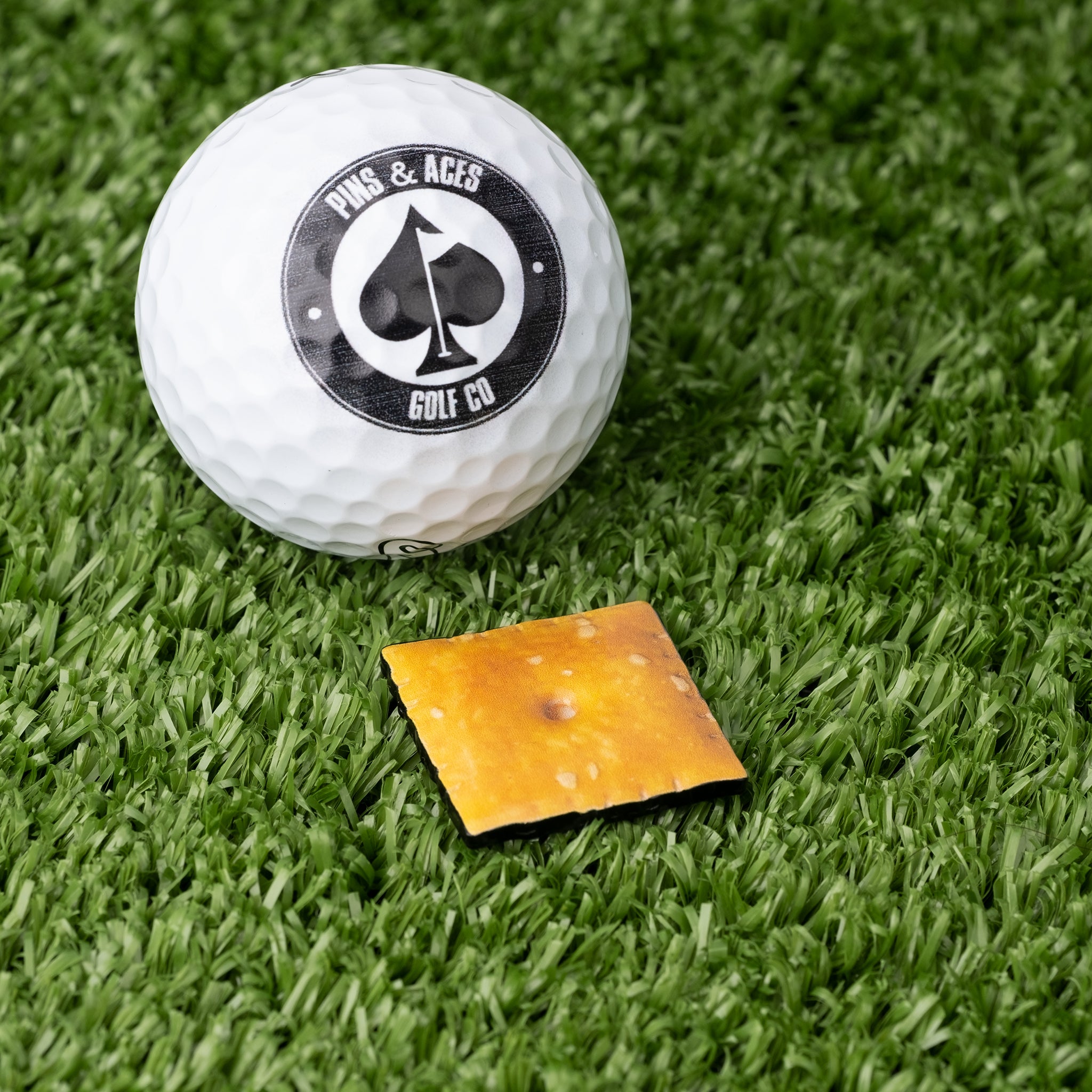 Cheese Cracker Golf Ball Marker Accessory