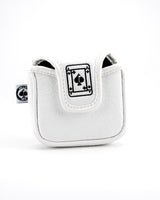 White Out Ace of Spades - Mallet Putter Cover